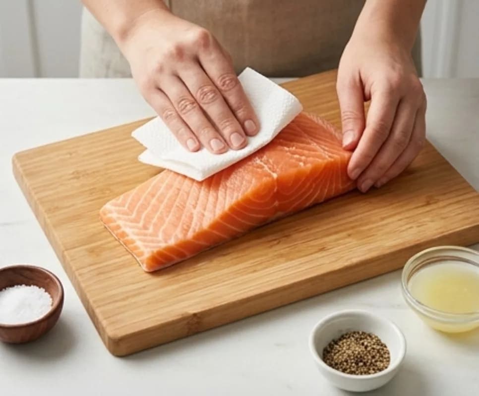 Prepare the salmon