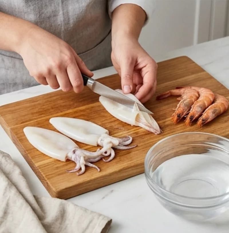 Prep the Seafood