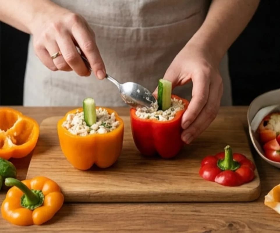 Stuff the peppers