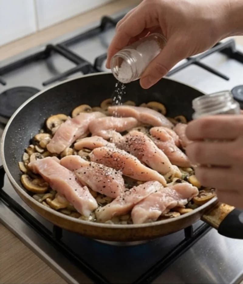 Добавление курицы