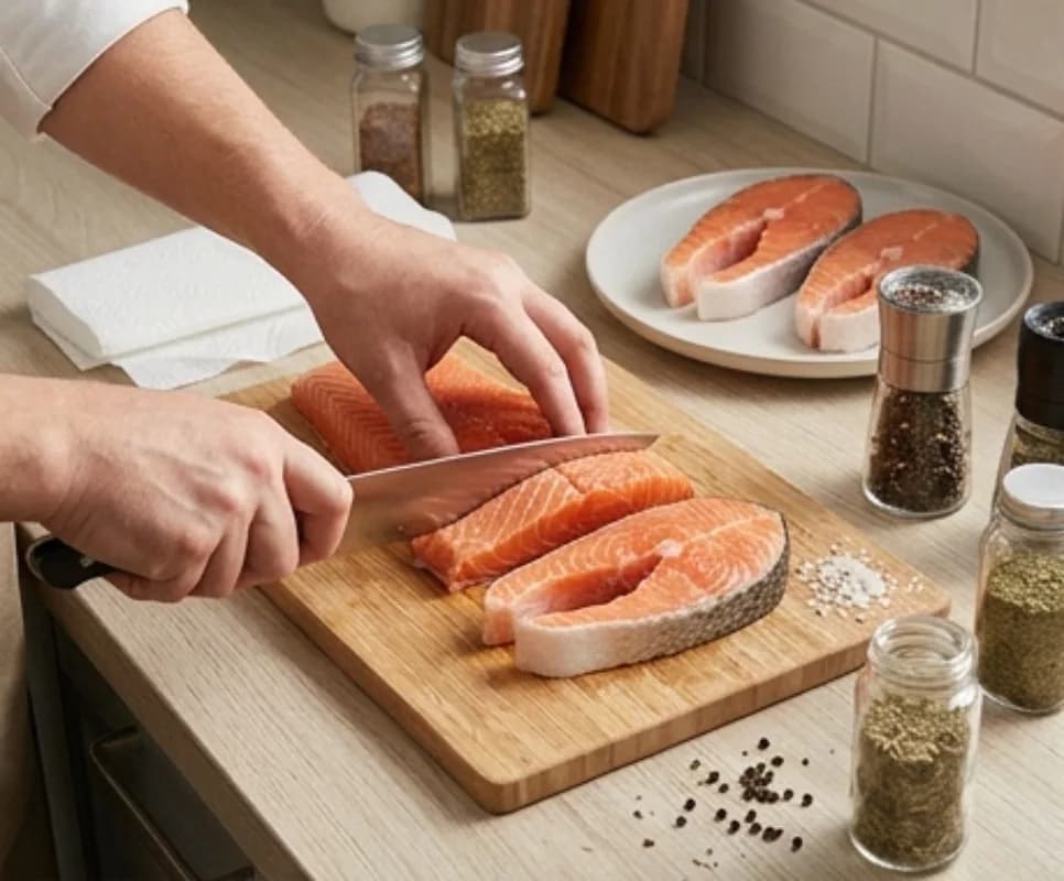 Prepare the salmon