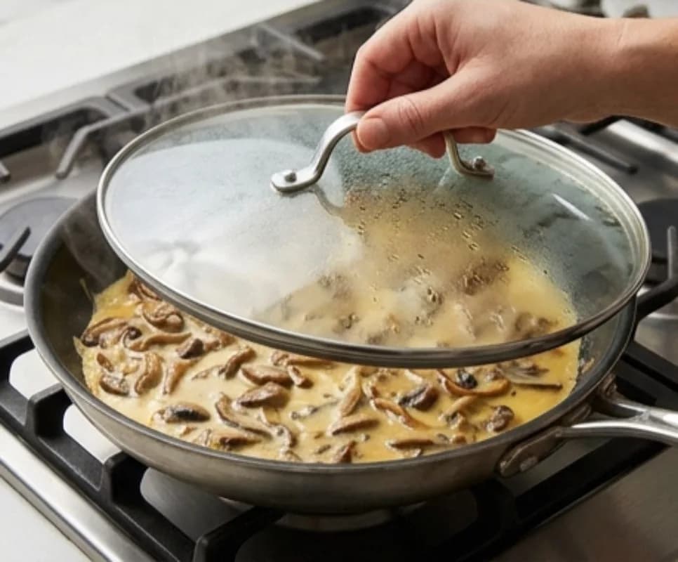 Cook the omelet