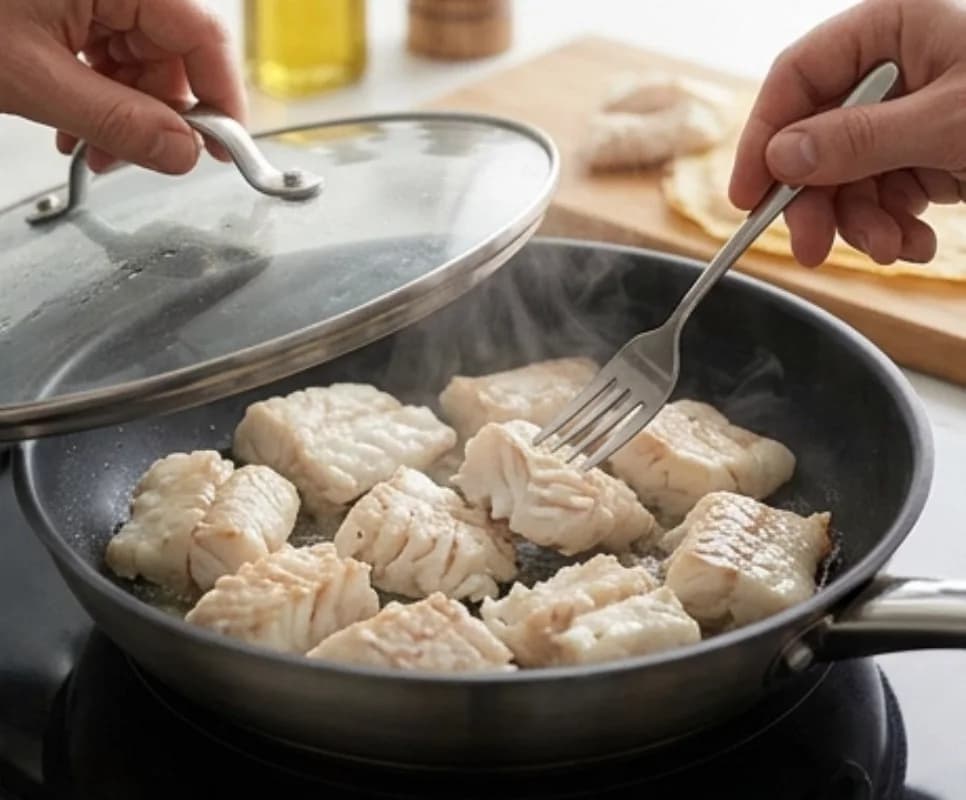 Cook the fish without oil