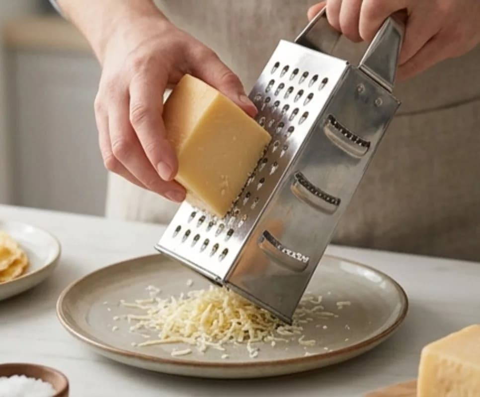 Grate the cheese