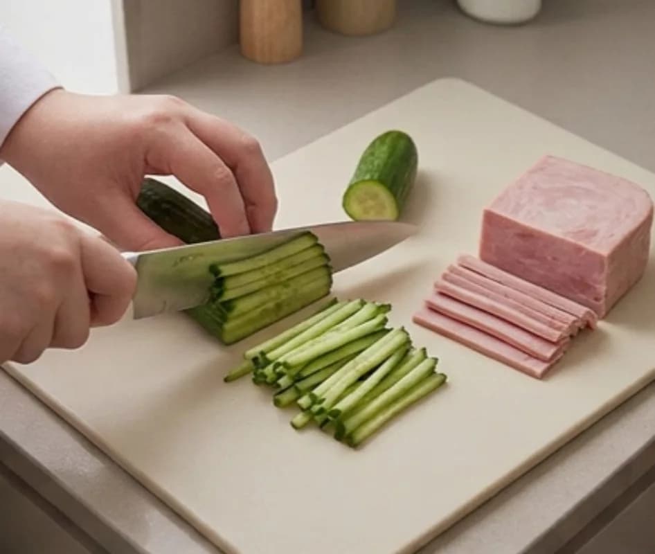 Slice Ham and Cucumber