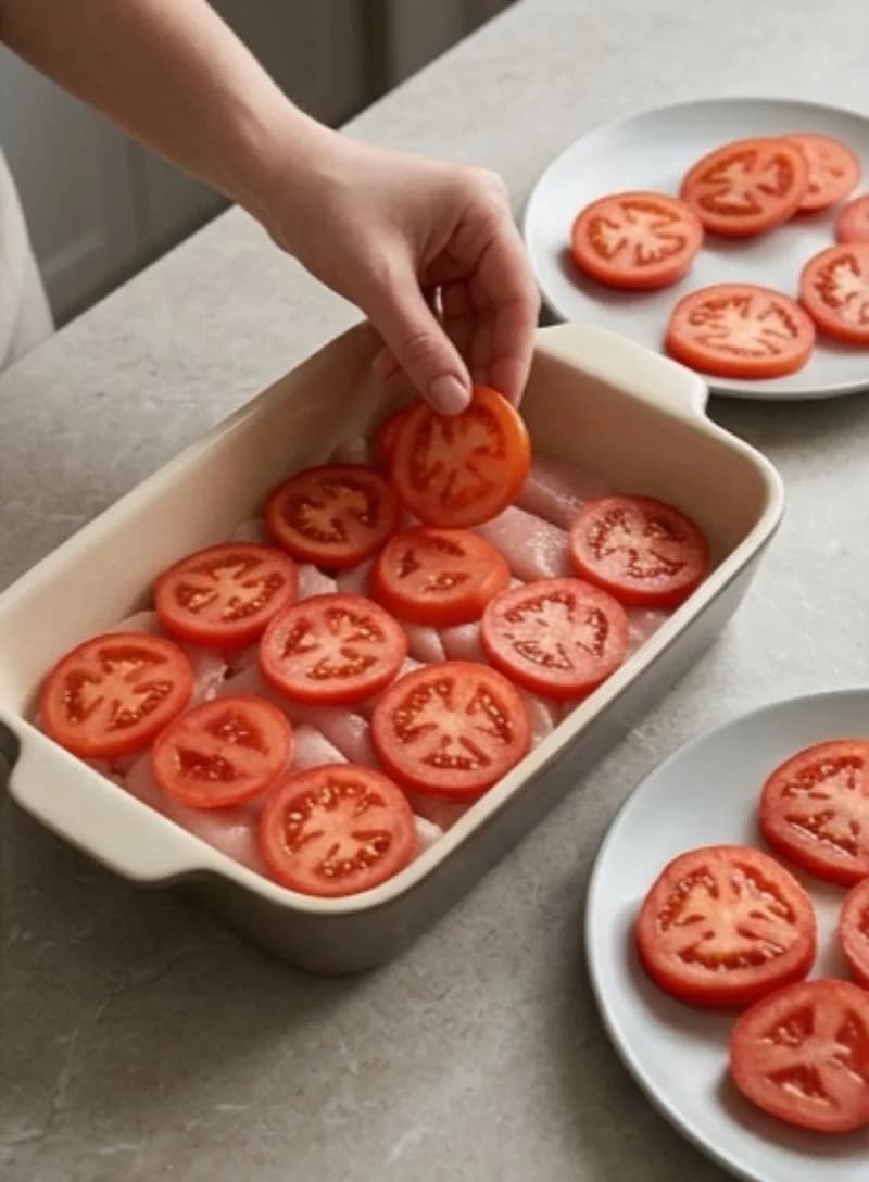 Выкладка помидоров