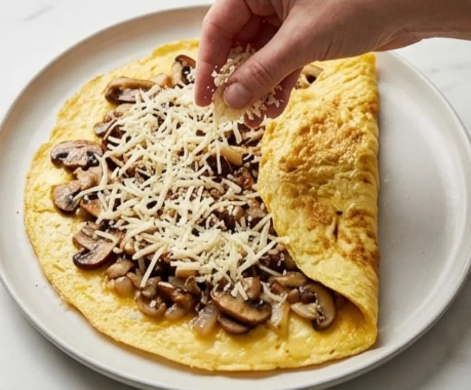 Assemble with cheese