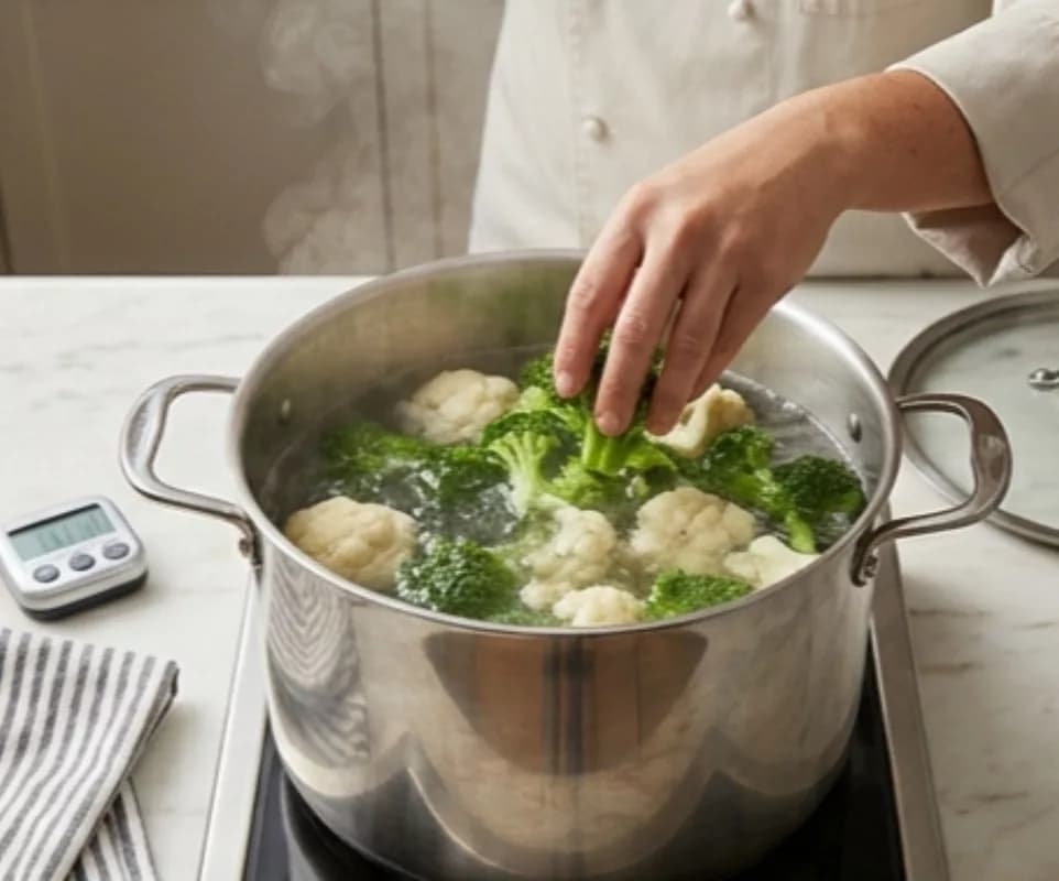 Boil the vegetables
