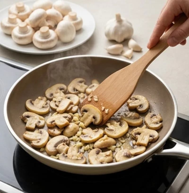 Sauté the Mushrooms
