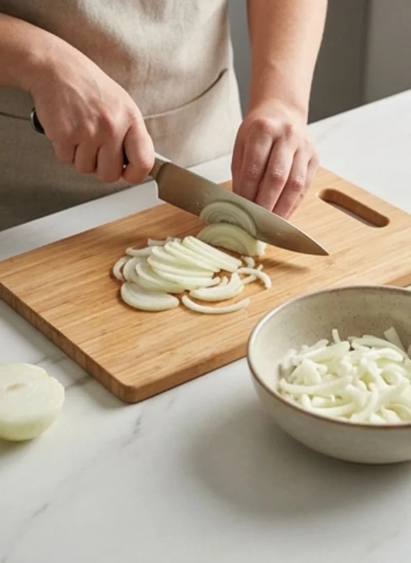 Slice the onion