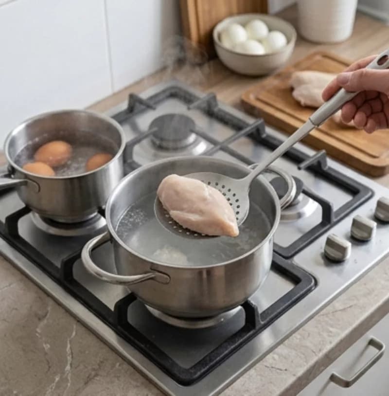 Варка курицы и яиц
