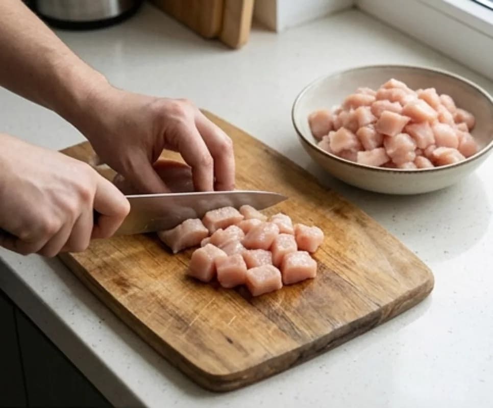 Нарезка курицы