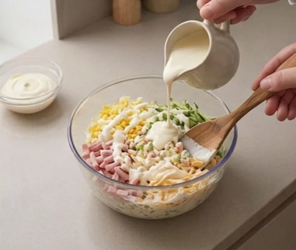 Add Salt and Mayonnaise