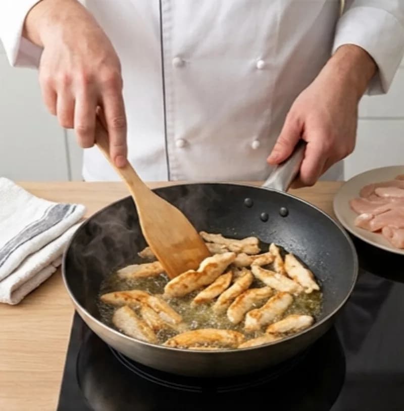 Обжарка курицы