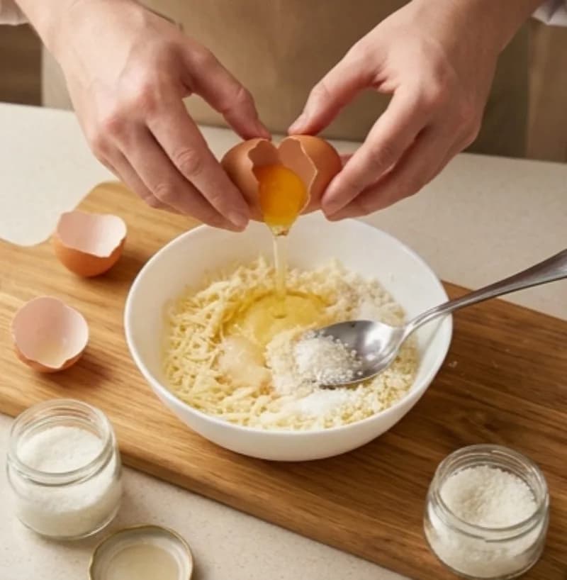 Mix the dough
