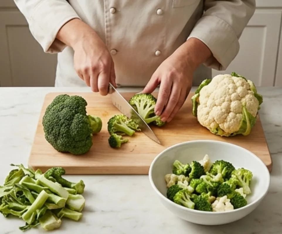 Prepare the vegetables