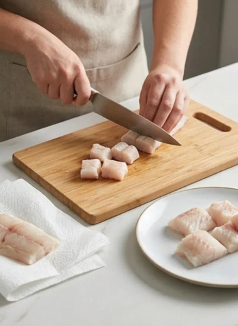 Cut the fish