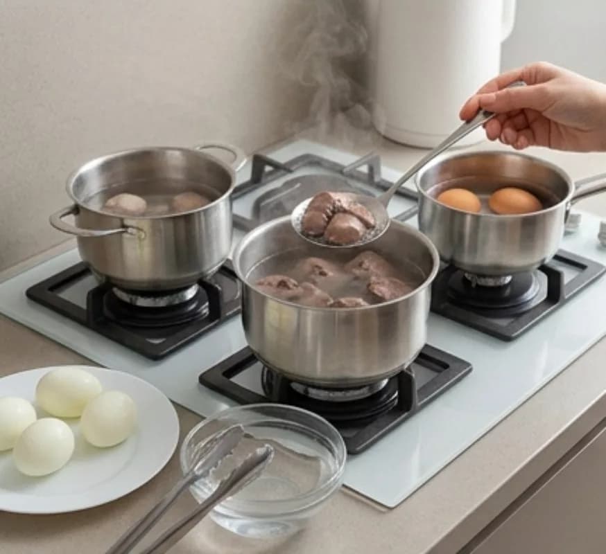 Boil Liver and Eggs
