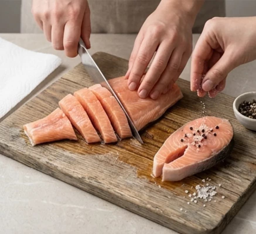 Prep the Salmon