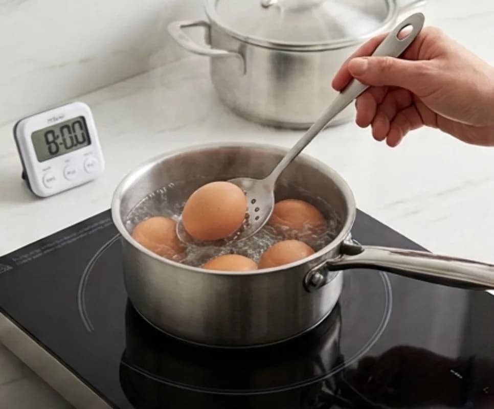Hard-boil the eggs