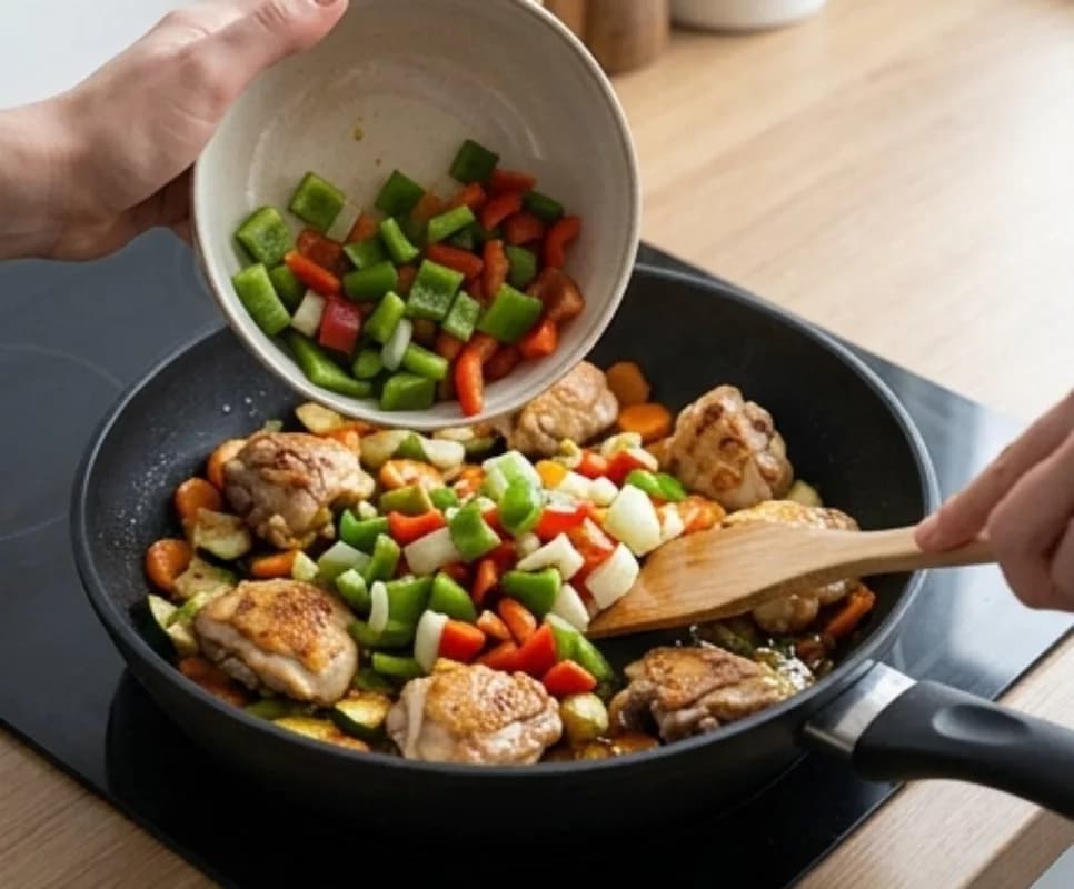 Add Pepper and Onion