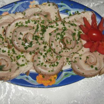 Рулет из грудинки