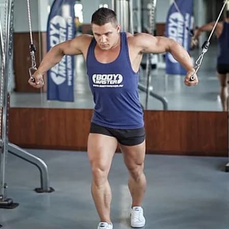 Сведение рук в кроссовере