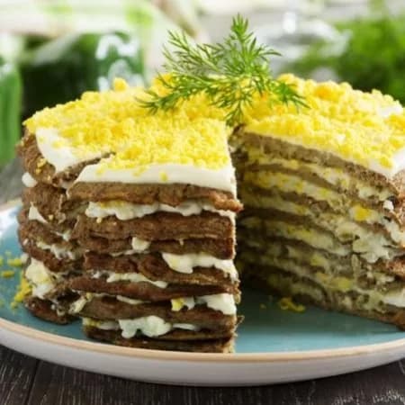 Торт из куриной печени