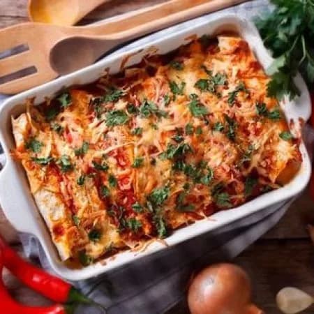 Casserole with eggplant and minced meat