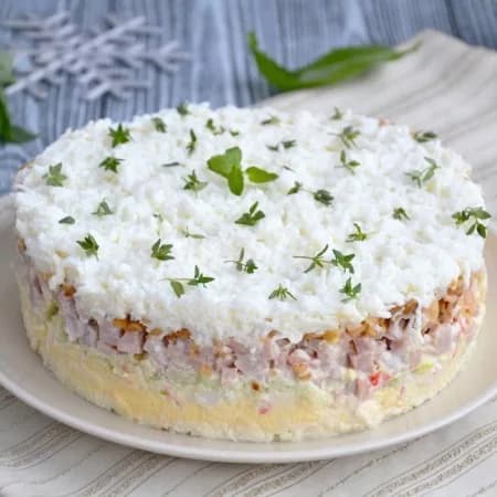 Chicken and mushroom salad