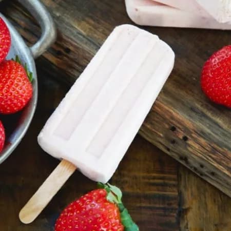 Эскимо клубника со сливками