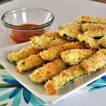 Кабачки в сырной панировке