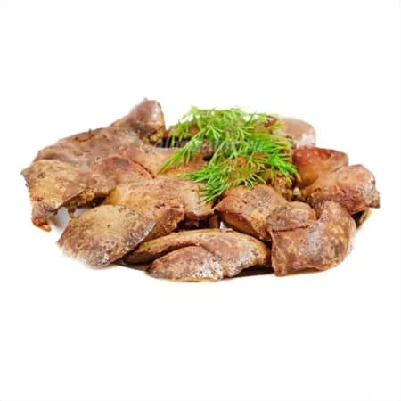 Куриная печень вареная