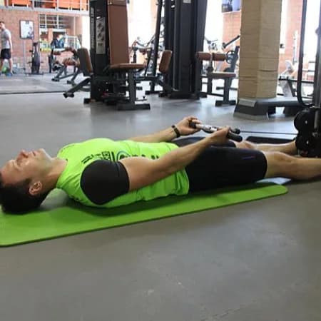 Lying Block Bicep Curl