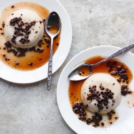 Творожная панакота с маскарпоне