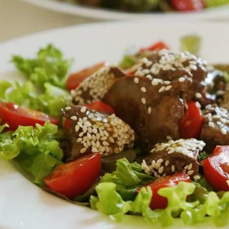 Liver salad "Georgian style"