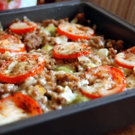 Запеканка с фаршем
