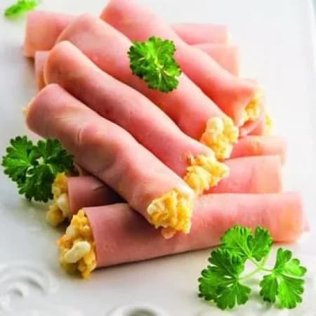 Ham rolls with cheese
