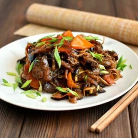 Салат из баклажанов и говядины