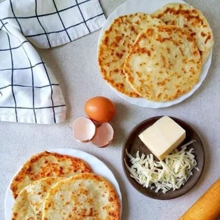 Сырные лепешки с зеленью