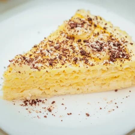 Вафельный тортик с лимонным кремом