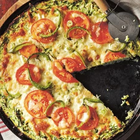 Пицца на кабачковой основе