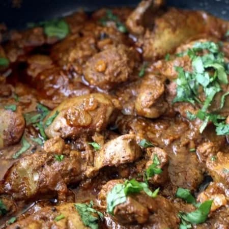 Куриные сердца в подливе