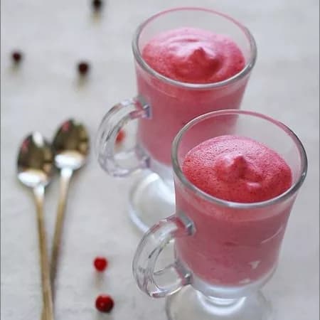 Клюквенный мусс с маскарпоне