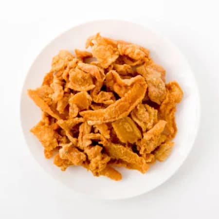 Куриная кожа отварная