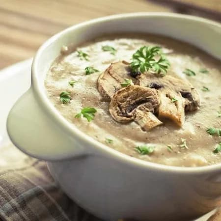 Сырный грибной суп