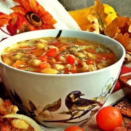 Щи с фрикадельками