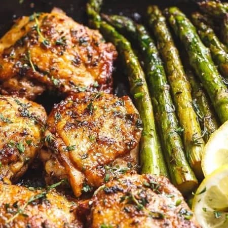 Запечённые куриные бёдра