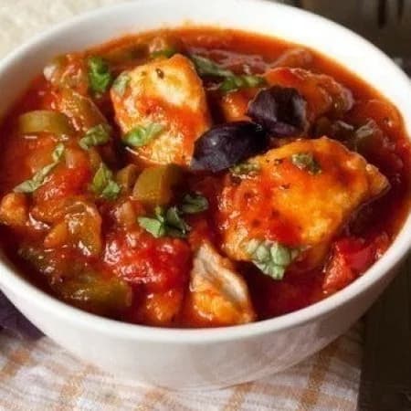 Pepperonata with chicken