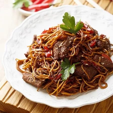 Ширатаки с говядиной по-тайски 